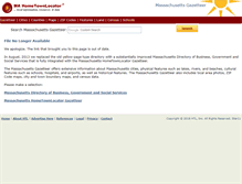 Tablet Screenshot of ma-directory.hometownlocator.com