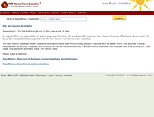 Tablet Screenshot of nm-directory.hometownlocator.com