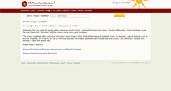 Desktop Screenshot of or-directory.hometownlocator.com
